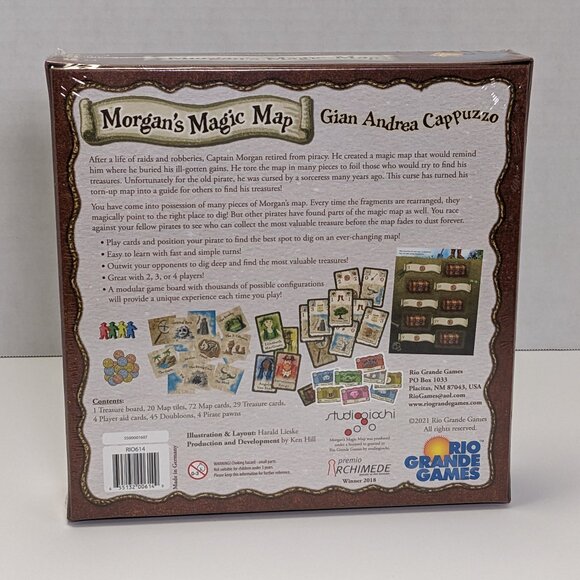Morgan's Magic Map Board Game Rio Grande Games 2021 New Sealed RIO614 - Picture 2 of 5